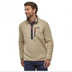 Patagonia Quarter Zip Fleece Fur Jacket